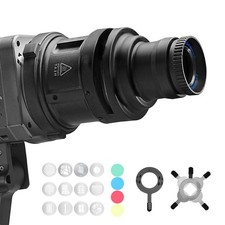 WELLMAKING S80 Spotlight Bowens Mount Optical Conical Snoot with 38  Projecti...