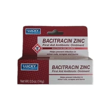 Bacitracin Zinc First Aid Antibiotic Ointment, 0.5 oz. - 10374-24