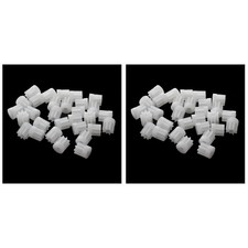 60Pcs 0.5 Modulus 8 Teeth Plastic Gear Cog for 2mm Toy Car Motor Shaft Y7A44433
