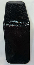 black leather money clip