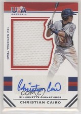 2017 Panini USA Baseball Stars & Stripes Jersey 37/199 Christian Cairo Auto 7ut
