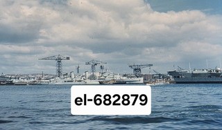 Original Dia Cruiser Belfast Dressed All Over DEVONPORT Datum 1959 CR
