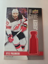 2019 20 UPPER DECK HOCKEY KYLE PALMIERI GAME USED MEMORABILIA JERSEY DEVILS