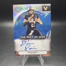 2025 Bowman University Best Diego Pavia Best of 2025 Auto Blue Refractor /150