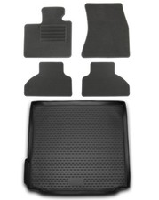 Fußmatten Kofferraumwanne für BMW X5 F15 2013-2018 im Set Automatten Auslage