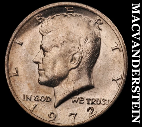 1972 Kennedy Half Dollar- Choice Gem Brilliant Uncirculated Luster #J1317