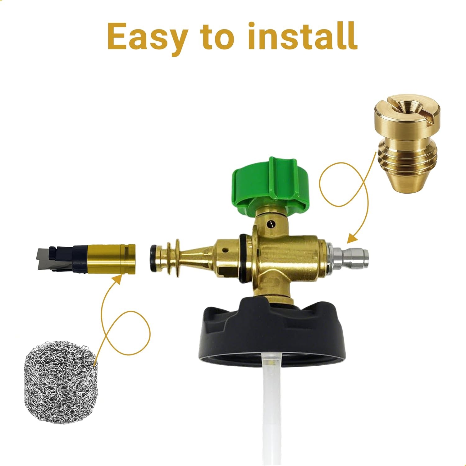 2 Pieces 1.1 mm Foam Cannon Orifice Nozzle and 2 Maker,... 