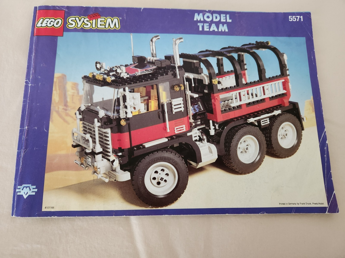 Vintage LEGO MODEL TEAM # 5571 GIANT TRUCK - BLACK CAT Retired 100 