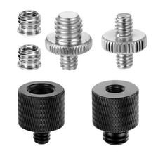 6PCS Tripod Screw Adapter Aluminum 1/4 to 3/8 Thread Converter Camera Stand Tool