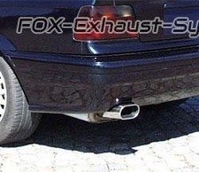  Edelstahl Racing-Anlage BMW 3er E36 318is Limo Coupe 135x80mm flachoval