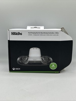 8Bitdo Xbox Series X|S Controller Dual Magnetic Charging Dock Station - White