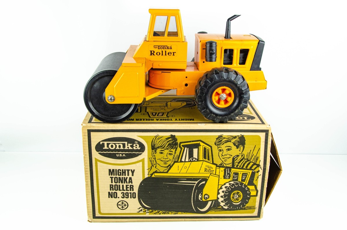 Vintage Mighty Tonka Roller Orange 3910 w/ Original Box - Near