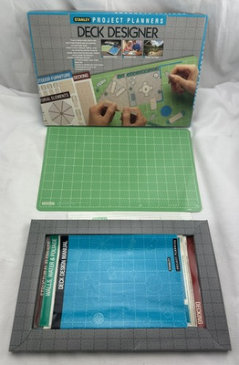 #ad 1988 Stanley Project Planner Deck Designer New Old Stock FREE SHIPPING $26.99