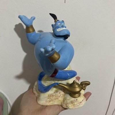 DISNEY ALADDIN GENIE MUSIC BOX CERAMIC FIGURINE SCHMID ''A FRIEND LIKE ME 6'' TALL