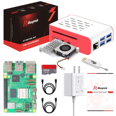 Starter Kit for Raspberry Pi 5 RAM 8GB -Pre-Loaded with 64GB Edition Raspberr...