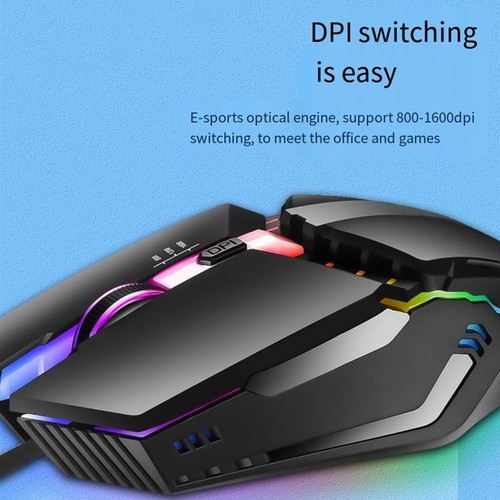 Achieve Smooth and Precise Tracking with the Wired Optical Gaming Mouse - Photo 2/12