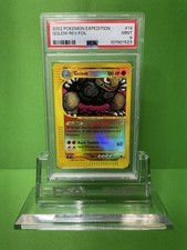 2002 POKEMON EXPEDITION 14 GOLEM-REVERSE FOIL PSA 9
