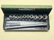 Vintage Sk 14 Socket Box With 11 Sockets And 1 Extension Used Vintage Sk 14 Socket Box With 11 Sockets And 1 Extension Used