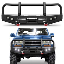 Front Bumper With Winch Plate D-rings For 1992-1997 Toyota Land Cruiser Lc80