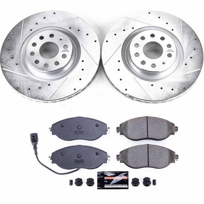 Power Stop K7175 Z23 Daily Driver Brake Pad and Z23 Evolution Brake Rotor Kit