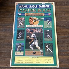 1990 Major League Baseball Autograph Poster Book - Gold Glovers