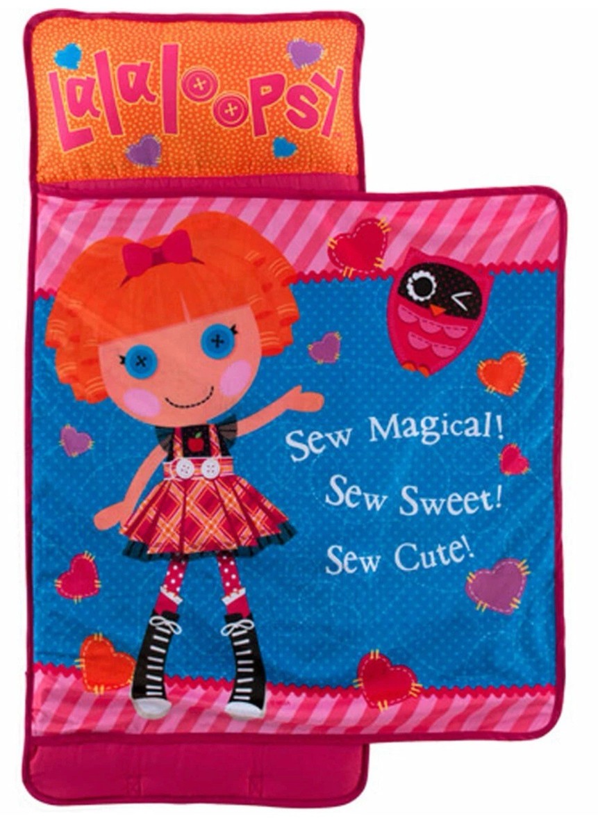Lalaloopsy Doll Kids Travel Nap Mat Sleeping Bag w/ Removable Pillow Blanket NEW