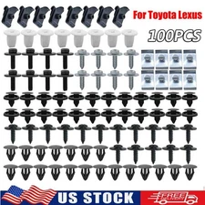 100X Car Retainer Fasteners Body Bolt Clips Shield Bumper Kit for Toyota Lexus