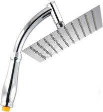 Square Rainfall Shower Head with Extension Arm - High Pressure Rain Shower Head