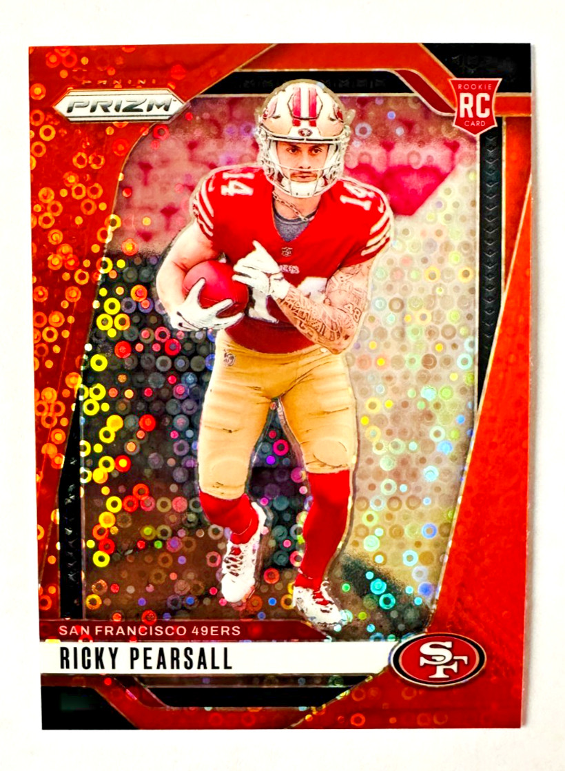 2024 Panini Prizm Ricky Pearsall ORANGE Disco Prizm RC #383 49ers Rookie!