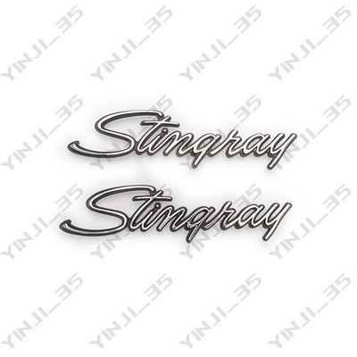 2x 1969-1973 Corvette C3 Stingray Emblems Badges Front Fender Trim Parts