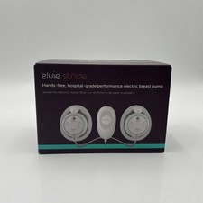 Elvie Stride Double Electric Breast Pump EB01 White/Teal New Sealed Ships Free