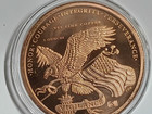 Large 5 OZ. Donald J TRUMP Copper Round Coin in capsule w/ stand easel — photo 3