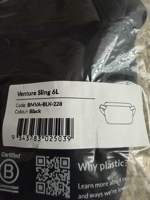Bellroy Venture Sling Crossbody Bag - 6L Black - Brand NEW with Tag condition!