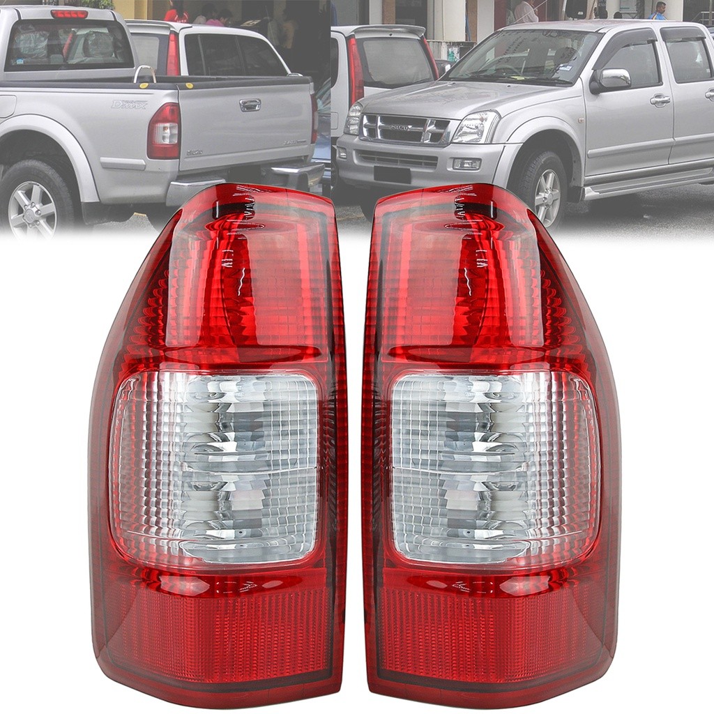 1 Pair Rear Tail Lights for 2002-2006 Isuzu D-Max Pickup Truck