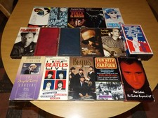 LOT of 16 Rock Music VHS Video Tapes Beatles Billy Joel Elton John James Taylor