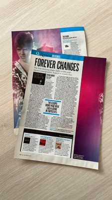 DAVID BOWIE FIVE YEARS album review | 2015 Q Magazine cutout (1 page)