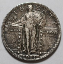 1921 Standing Liberty Quarter FG451