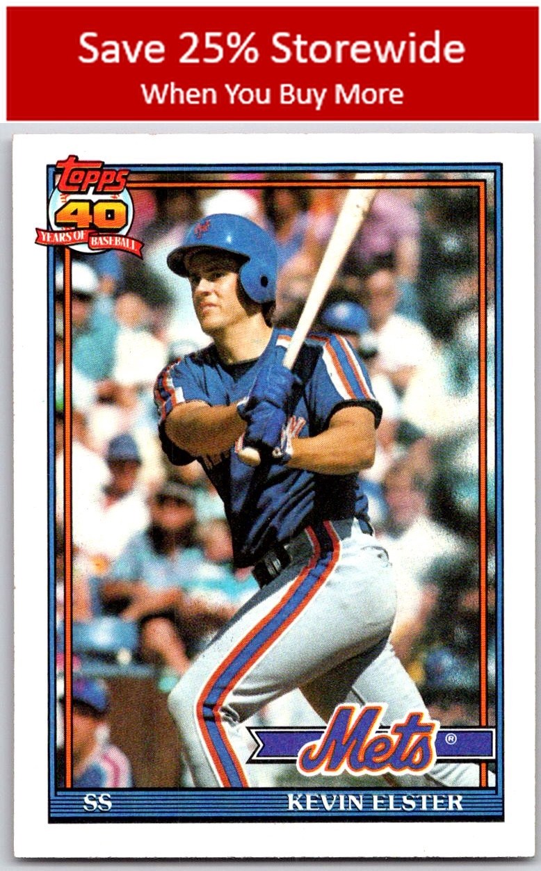 Kevin Elster 1991 Topps #134a New York Mets