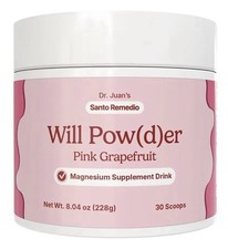 Santo Remedio Will Powder Magnesium Supplement Drink Pink Grapefruit 30 Servings