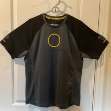 Nike LiveStrong Dri-fit Miler Running Shirt Mens Size Large Black/Grey