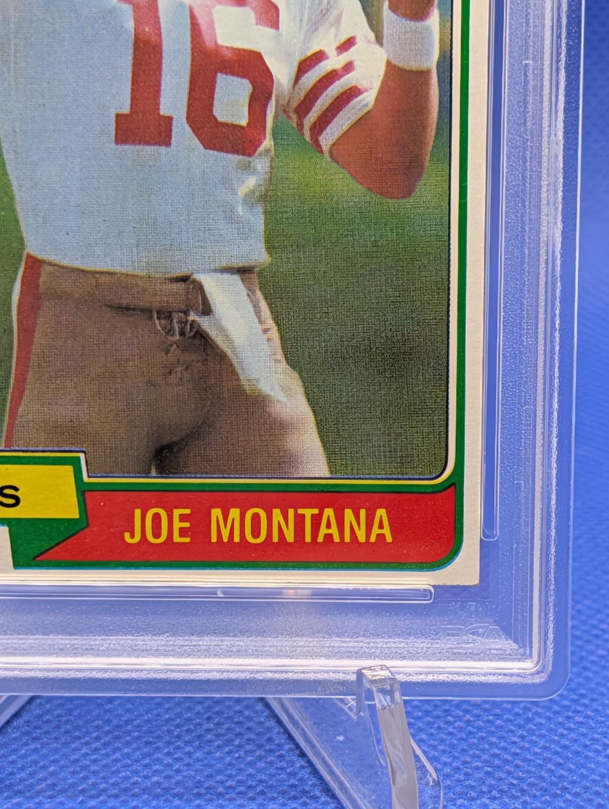 1981 Topps #216 Joe Montana Rookie Card RC HOF San Francisco 49ers PSA 5 EX view 8