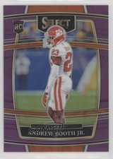 2022 Panini Select Draft Picks Concourse Purple Prizm 34/75 Andrew Booth Jr 3hd