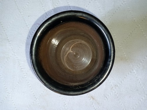 Glit Hf Icelandic Mid-Century Textured, Red And Black, Faty Lava Ceramic Cup - Picture 4 of 5