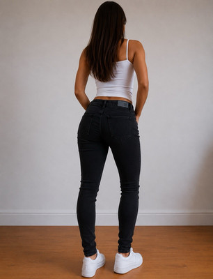 Diesel Damen Skinny Jeans Slim Fit Stretch Schwarz Gr. 34 L28 Logo (35)