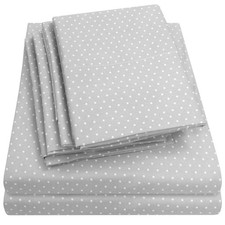 4 Piece 1500 Thread Count Brushed Microfiber Deep Pocket Sheet Set - 2 Extra ...