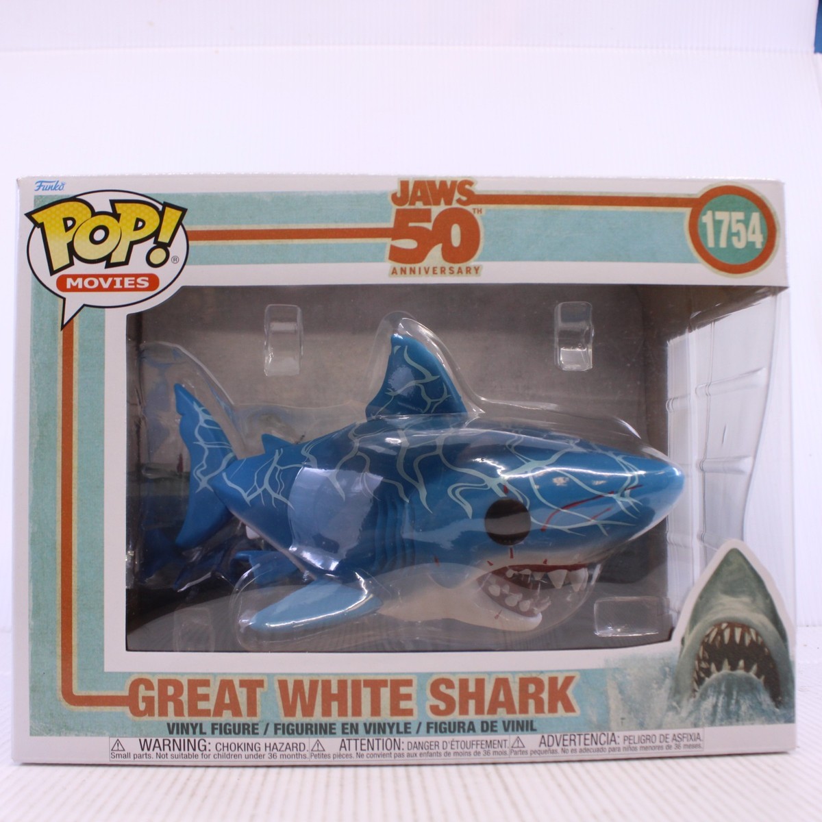 FUNKO POP! ジョーズ　グレートホワイトシャーク　50周年版 Amazon.com: Funko Pop! Movies: Jaws - Great White Shark