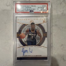 2019 National Treasures Zion Williamson Apprentice Ink Bronze BB 1/1 PSA Auto 10