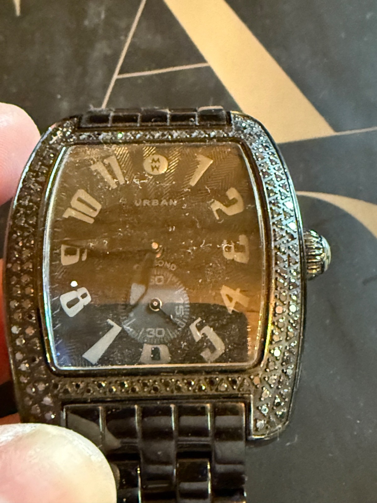 Michelle Urban Large Noir watch