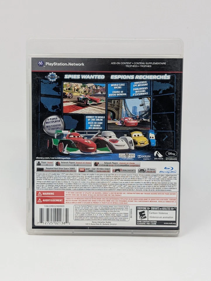 Cars 2 (Sony PlayStation 3 PS3, 2011) - CIB W/ Reg Card - Image 2 of 3