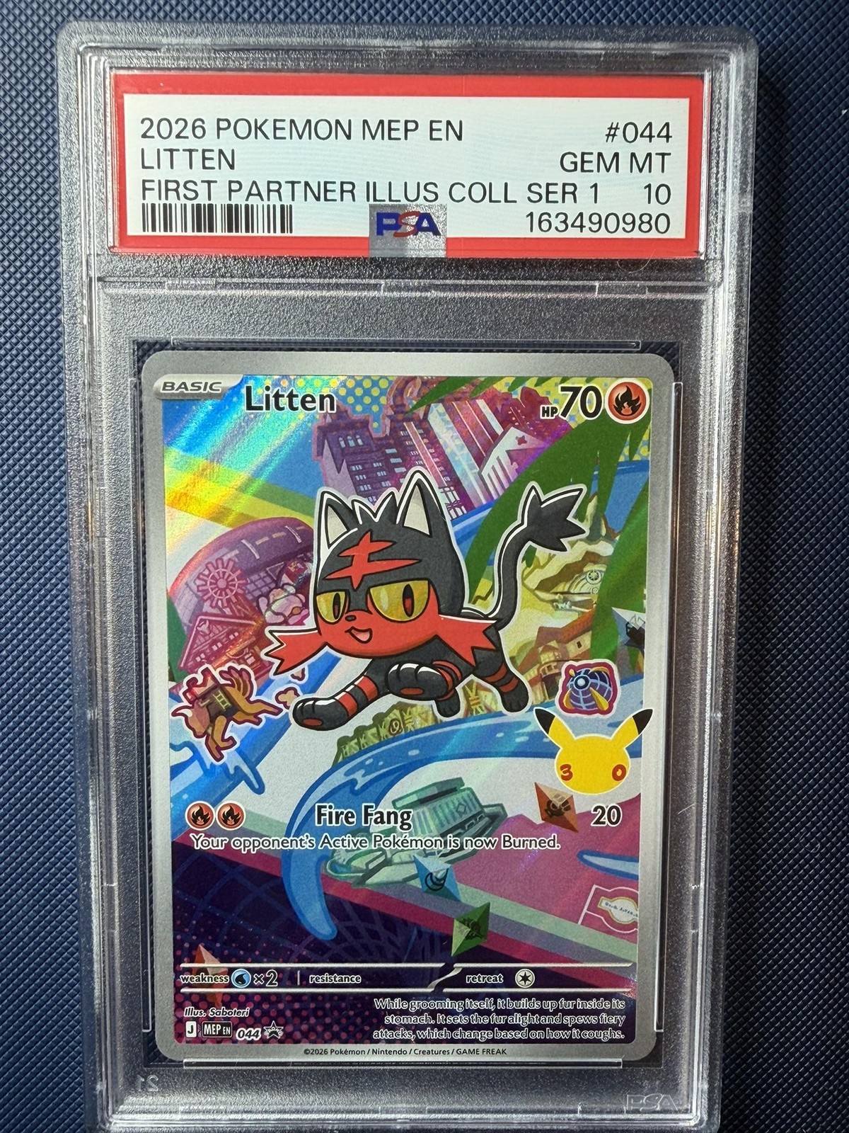 ME: Mega Evolution Promo #044 Litten PSA 10